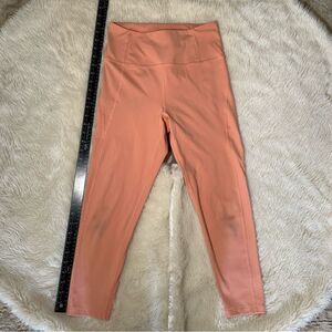Sz Medium Coral Peach Girlfriend Collective Athletic Leggings